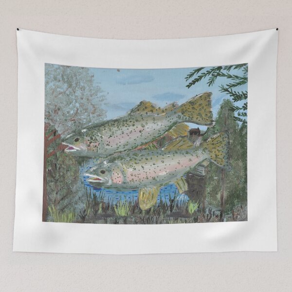 Item preview, Trout with lake in the background designed and sold by SashaSprite.