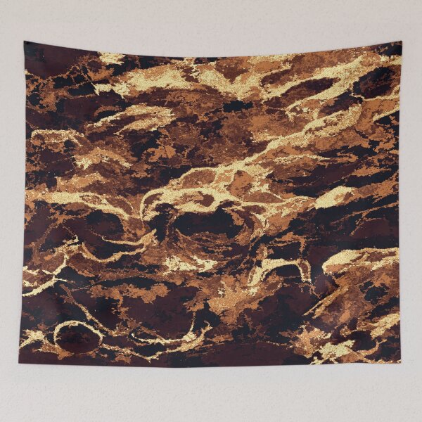 Item preview, Shimmering abstract waves - copper designed and sold by SulkaCreative.
