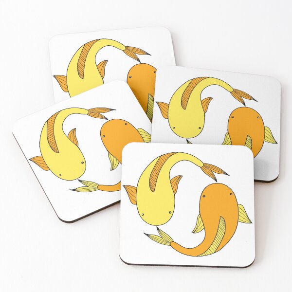 Item preview, yellow and orange fish designed and sold by kierawd.