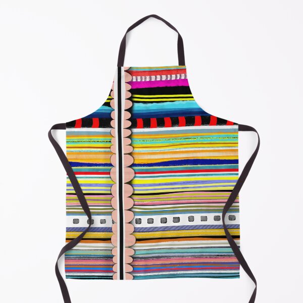 Item preview, Treads happy lines poncho fabric metate cotton roap styled designed and sold by rupydetequila.