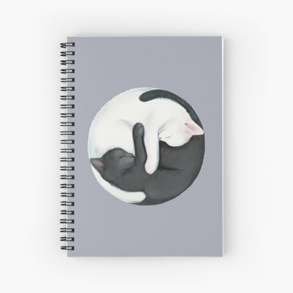 Item preview, Yin Yang Balancing Cats designed and sold by stylecomfy.