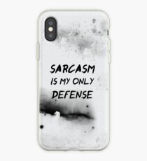 Vinilo o funda para iPhone El sarcasmo es mi única defensa
