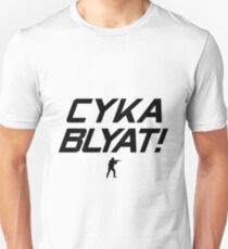 CS:GO Cyka Blyat! Black Unisex T-Shirt