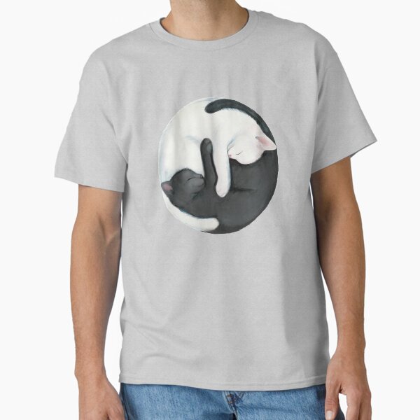 Vista previa del artículo con la obra «Gatos en equilibrio Yin Yang», diseñado y vendido por stylecomfy.