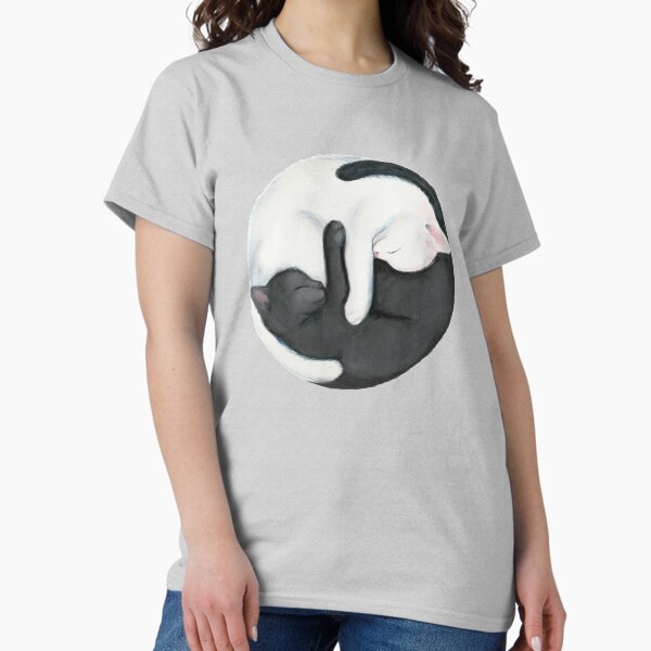 Item preview, Yin Yang Balancing Cats designed and sold by stylecomfy.
