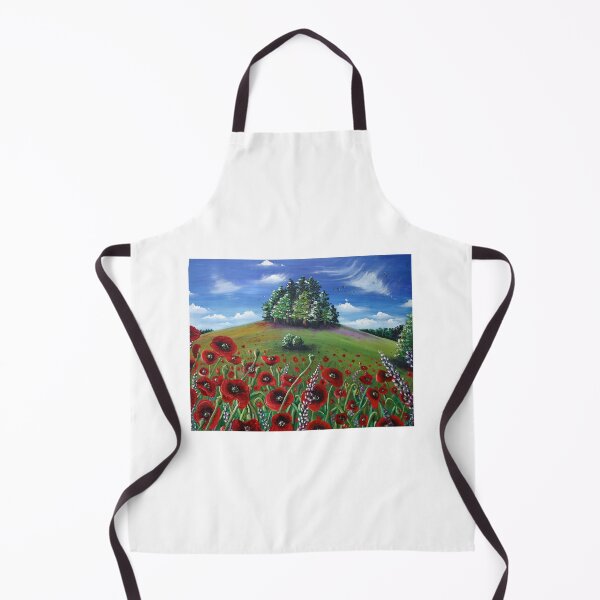 Artikelvorschau, Rote Mohnblumen in einem Feld gemalt in Aquarellfarbe entworfen und verkauft von Spanglecath.