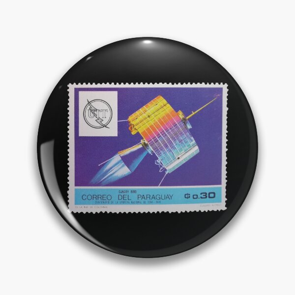 Item preview, Satellite Space Vintage Paraguay Stamp designed and sold by StampCollection.
