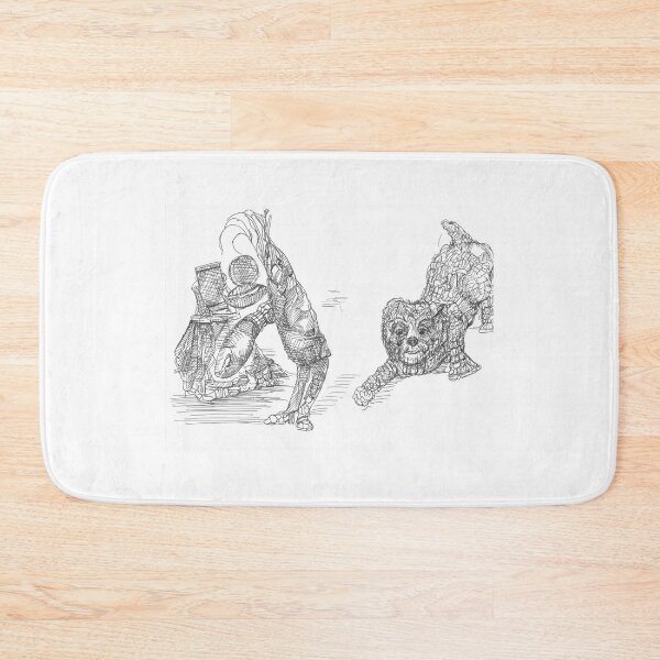 Item preview, Dog and Mr. Lobster Alice in Wonderland, TeresaTown at Redbubble, 2020 designed and sold by Mark Stansberry.
