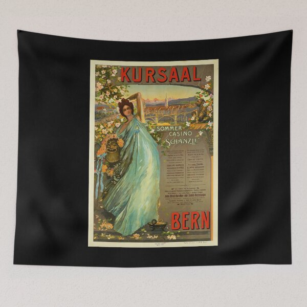Item preview, retro kursaal bern                designed and sold by CorasPosters.