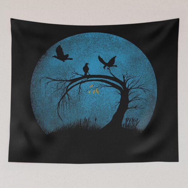 Item preview, moon and willow designed and sold by nemfisart.