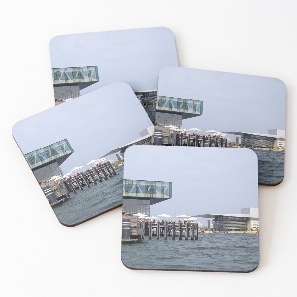 Item preview, Amaliehaven and opera house in Copenhagen at sunset designed and sold by Ambasador.