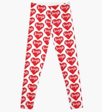 "Single" Heart Leggings