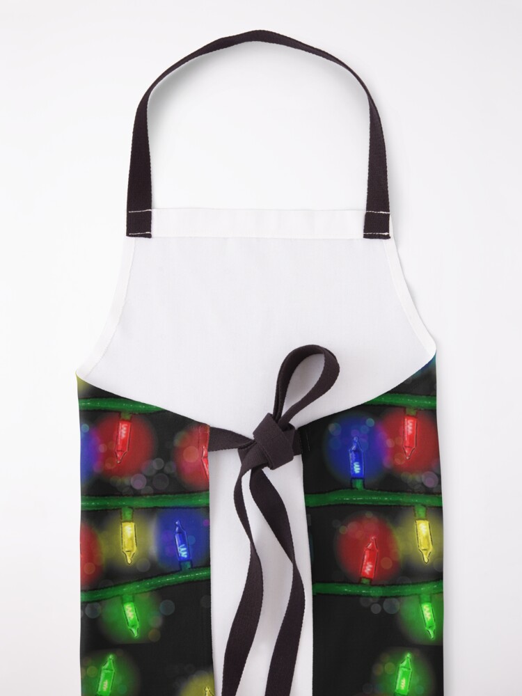 "Christmas fairy lights " Apron for Sale by toeieartist14 Redbubble