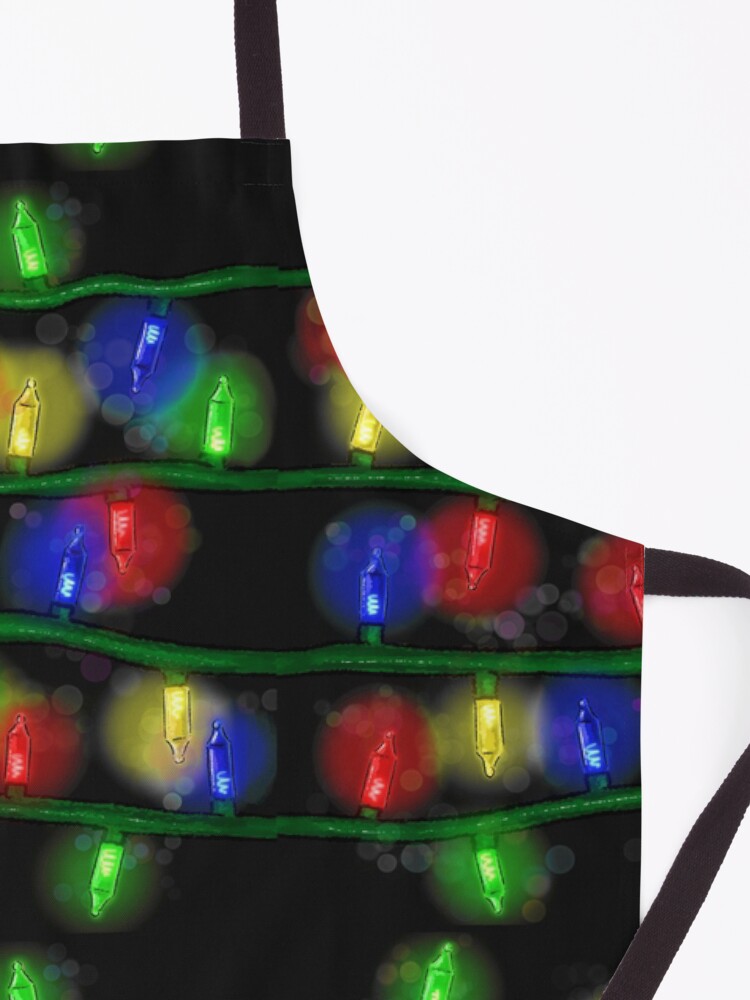 "Christmas fairy lights " Apron for Sale by toeieartist14 Redbubble