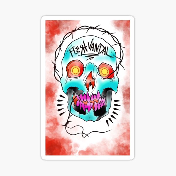 Item preview, Fleshvandal Skull designed and sold by Fleshvandal.