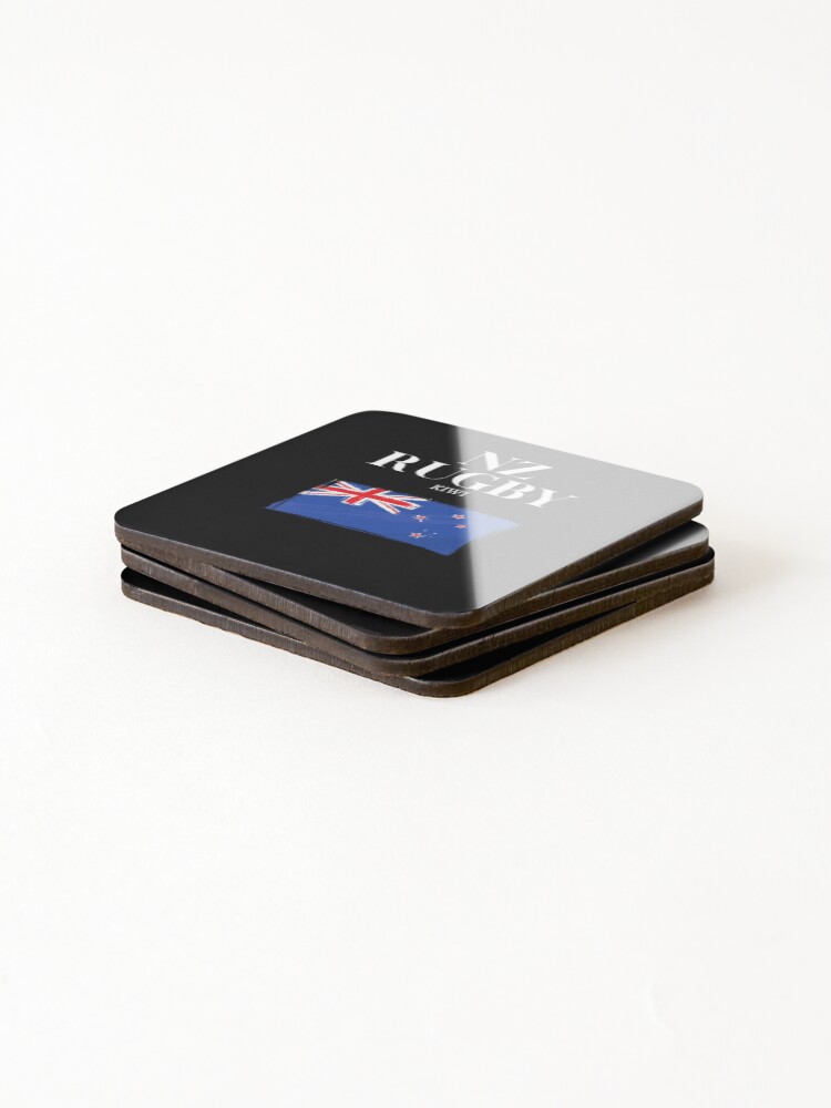 Thumbnail 4 of 5, Coasters (Set of 4), NZ Rugby designed and sold by TheRugbierStore.
