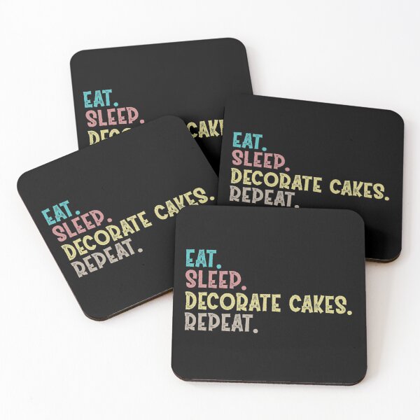 Item preview, Eat Sleep Decorate Cakes Repeat designed and sold by Life Shop.