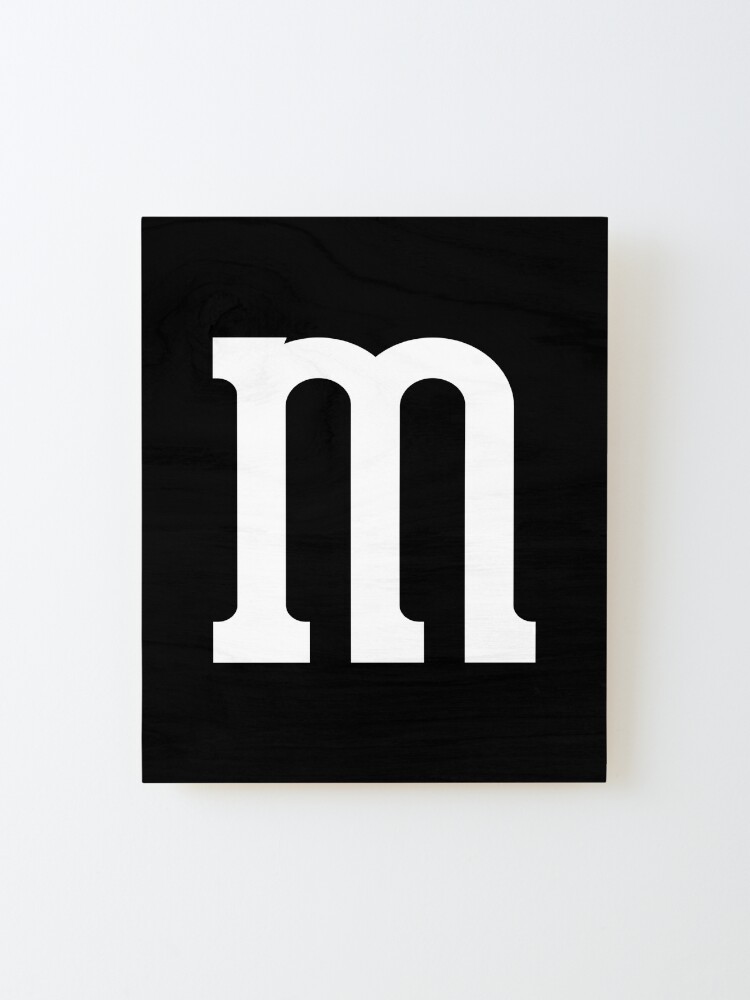 black and white m m Sticker for Sale by Ephraimnien