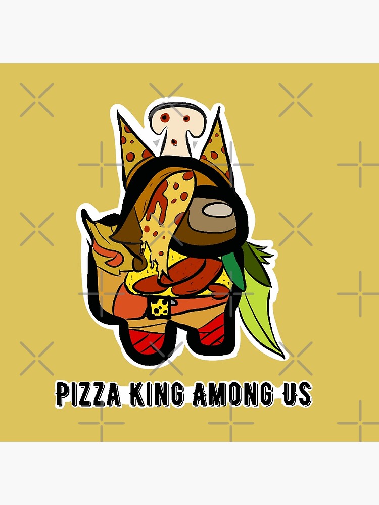 "Among us Pizza King Character" Canvas Print by APDrawings Redbubble
