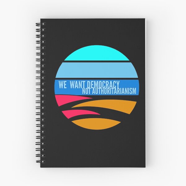 Item preview, We Want Democracy, not Authoritarianism designed and sold by HamiltonmagicTs.
