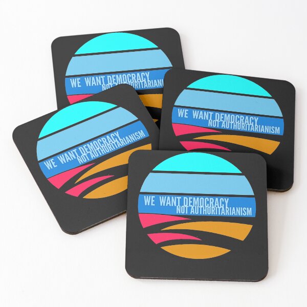 Item preview, We Want Democracy, not Authoritarianism designed and sold by HamiltonmagicTs.
