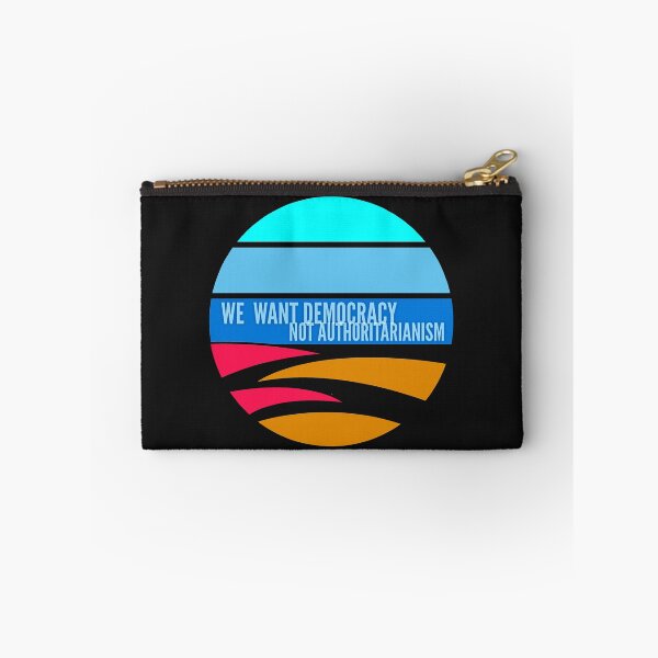 Item preview, We Want Democracy, not Authoritarianism designed and sold by HamiltonmagicTs.