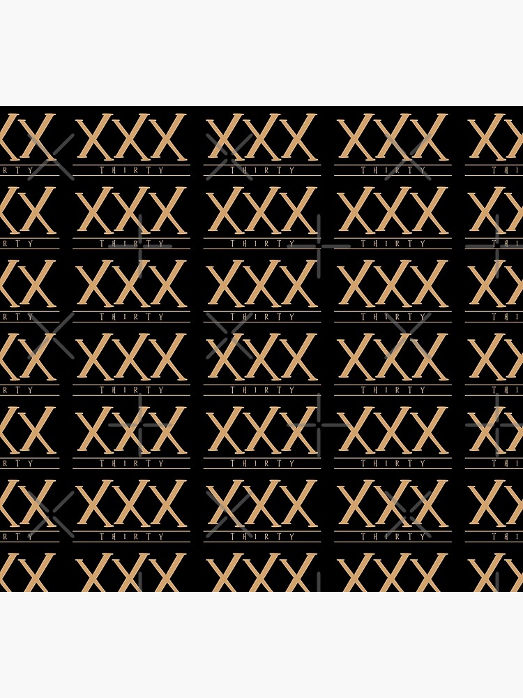 XXX (Thirty) Gold Roman Numerals Socks for Sale by Victoria Ellis