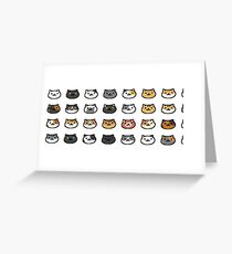 Neko Atsume Grußkarte