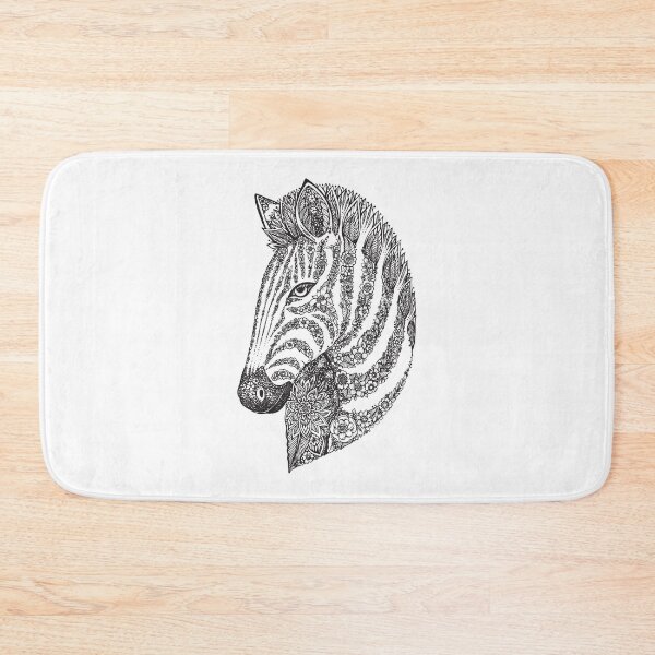 Item preview, Hand Drawn Zebra with flowers designed and sold by kalud-zoldyck.