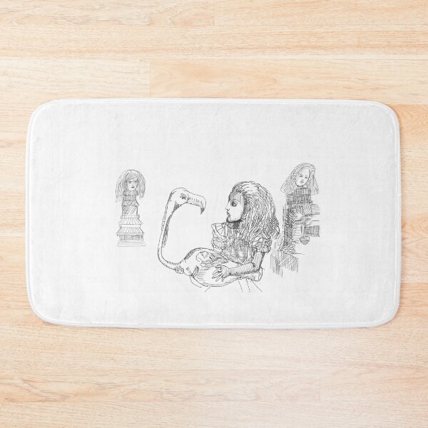 Item preview, Flamingo, Alice in Wonderland, TeresaTown at Redbubble, 2020 designed and sold by Mark Stansberry.