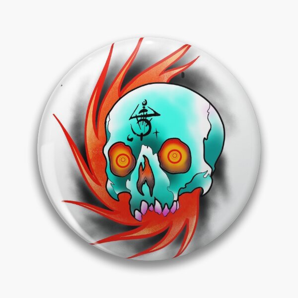 Item preview, Small Fire Skull designed and sold by Fleshvandal.