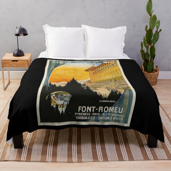 Item preview, retro Font Romeu designed and sold by CorasPosters.