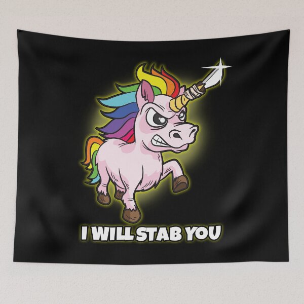 Item preview, I Will Stab You Unicorn designed and sold by Moonpie90.