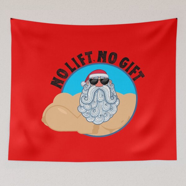 Item preview, No Lift, No Gift Santa designed and sold by Cansecos-shop.