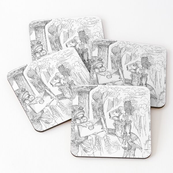 Item preview, Frog Footman and Fish Footman,  Alice in Wonderland, TeresaTown at Redbubble, 2020 designed and sold by Mark Stansberry.