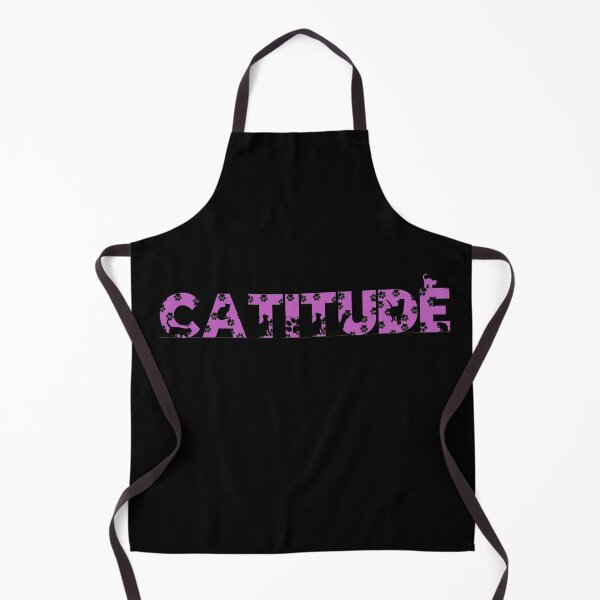 Item preview, Purple Catitude With Black Pawprints On Black | Cat Font designed and sold by SerendipityNow.
