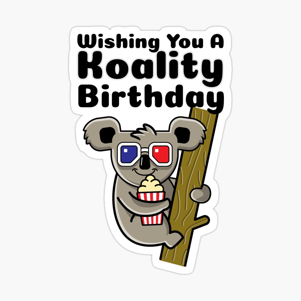 Old English Co. Cute Koala Bear Koality Birthday Card for Her - Fun Koala  Happy Birthday Greeting Card for Women - Cute Animal Birthday Cards for