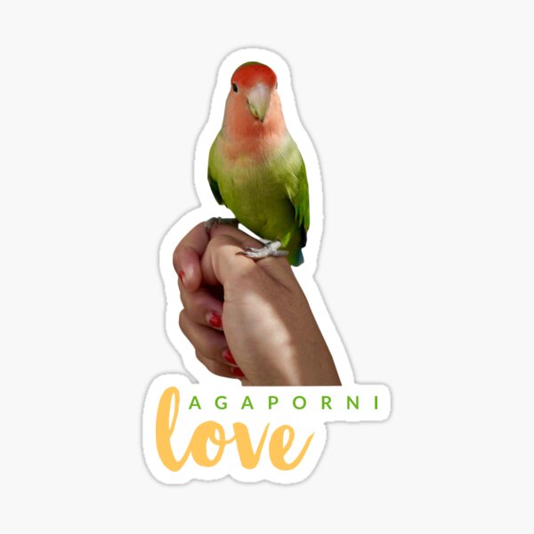 Item preview, AGAPORNI - LOVE - ANIMALS - birds  love agaporni  designed and sold by Tropical Blood.