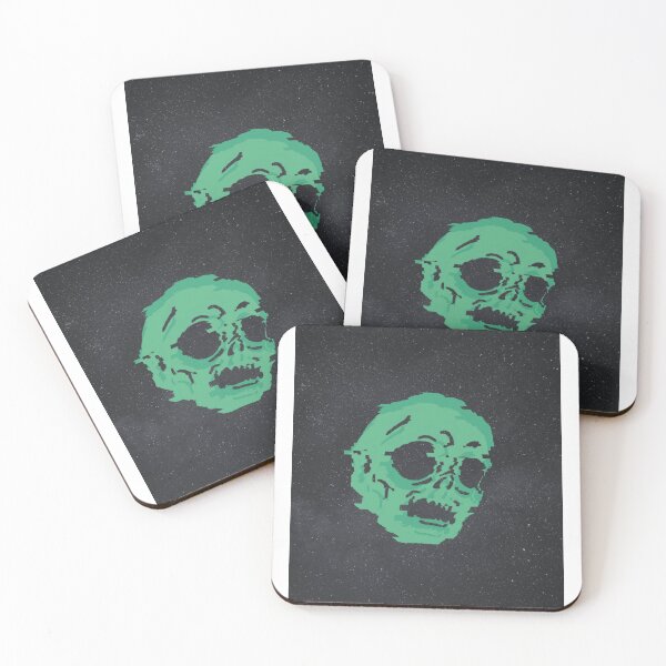 Item preview, Warped Green Skull designed and sold by The Cosmic Turtle.