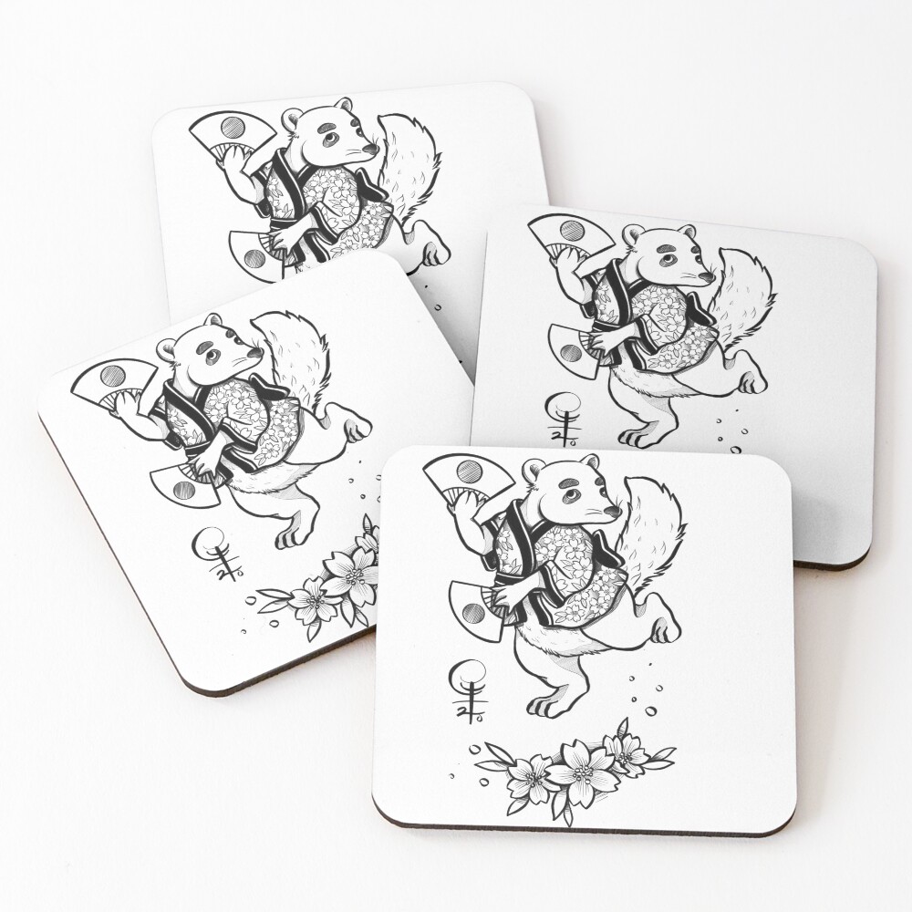 Item preview, Coasters (Set of 4) designed and sold by ginataka.