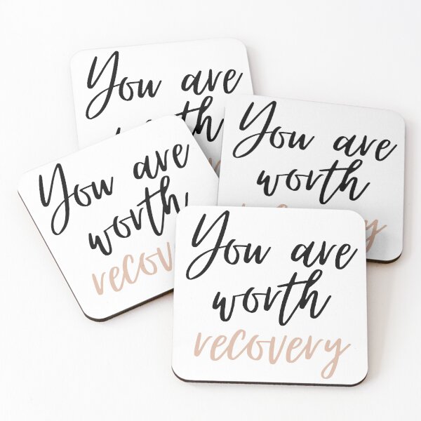 Item preview, You Are Worth Recovery - Pink designed and sold by jshujules.