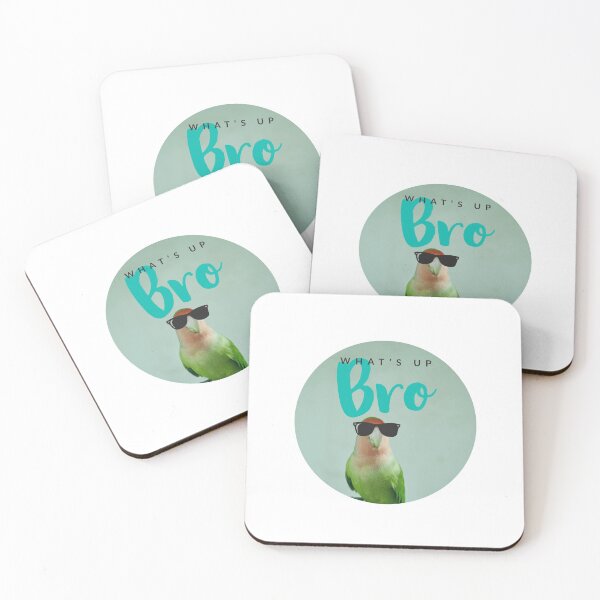 Item preview, WHATs Up agaporni - birds - pájaros - funny animals  designed and sold by Tropical Blood.