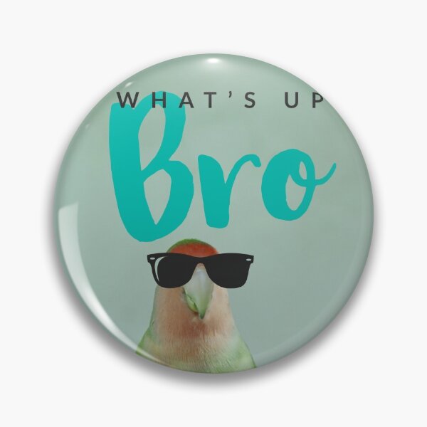 Item preview, WHATs Up agaporni - birds - pájaros - funny animals  designed and sold by Tropical Blood.