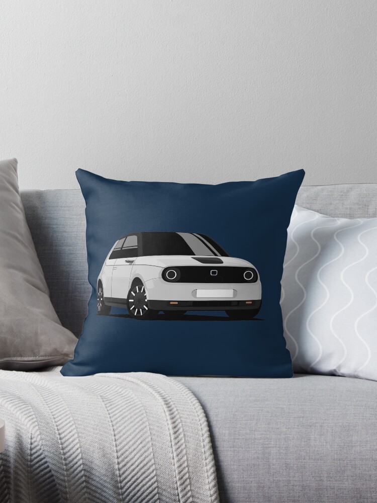 Honda e Pillow for Sale by AUTO ILLUSTRATE Redbubble