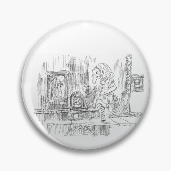 Item preview, Alice Going Through the Mantle Mirror,  TeresaTown at Redbubble, 2020 designed and sold by Mark Stansberry.