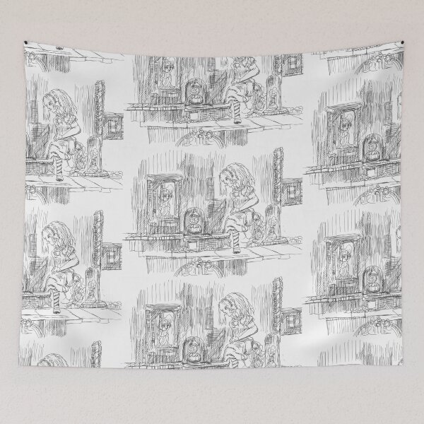 Item preview, Alice Going Through the Mantle Mirror,  TeresaTown at Redbubble, 2020 designed and sold by Mark Stansberry.