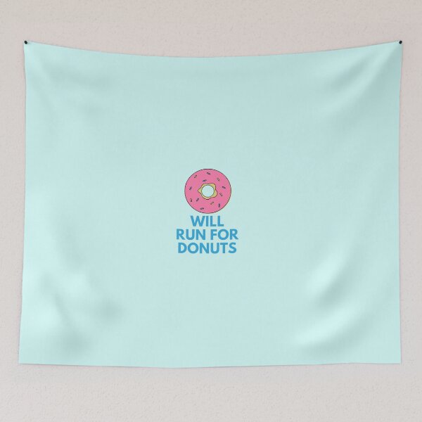Item preview, Will Run For Donuts Blue  designed and sold by JessyDesigns.