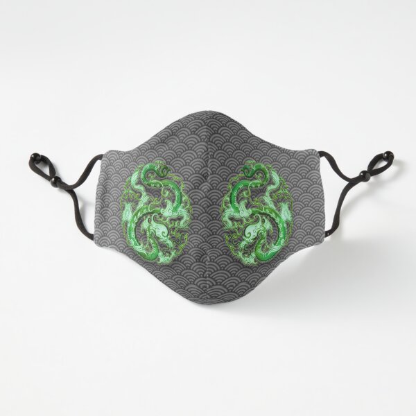 Twin Jade Dragons Fitted 3-Layer