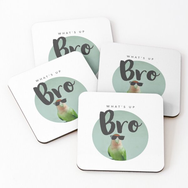 Item preview, WHATs Up agaporni - birds - pájaros - funny animals  designed and sold by Tropical Blood.