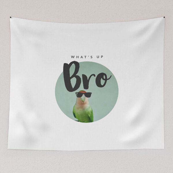 Item preview, WHATs Up agaporni - birds - pájaros - funny animals  designed and sold by Tropical Blood.